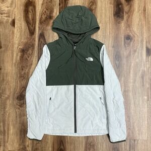The North Face Mountain Sweatshirt 2.0 Full Zip Hoodie Green White Woman's Small